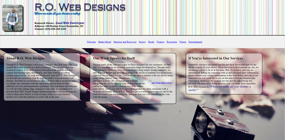 RO Designs Web Portfolio Enhanced